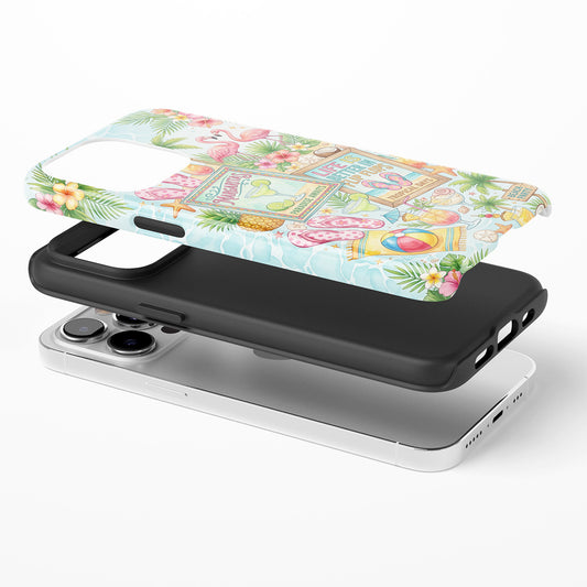 Tropical Beach Party Collage Phone Case