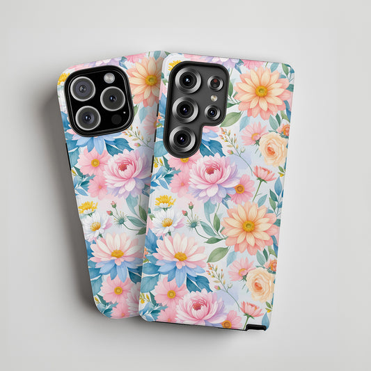 Pastel Garden Floral Pattern Phone Case