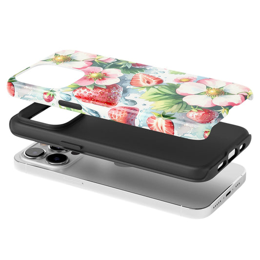 Strawberry Blossom Splash Phone Case