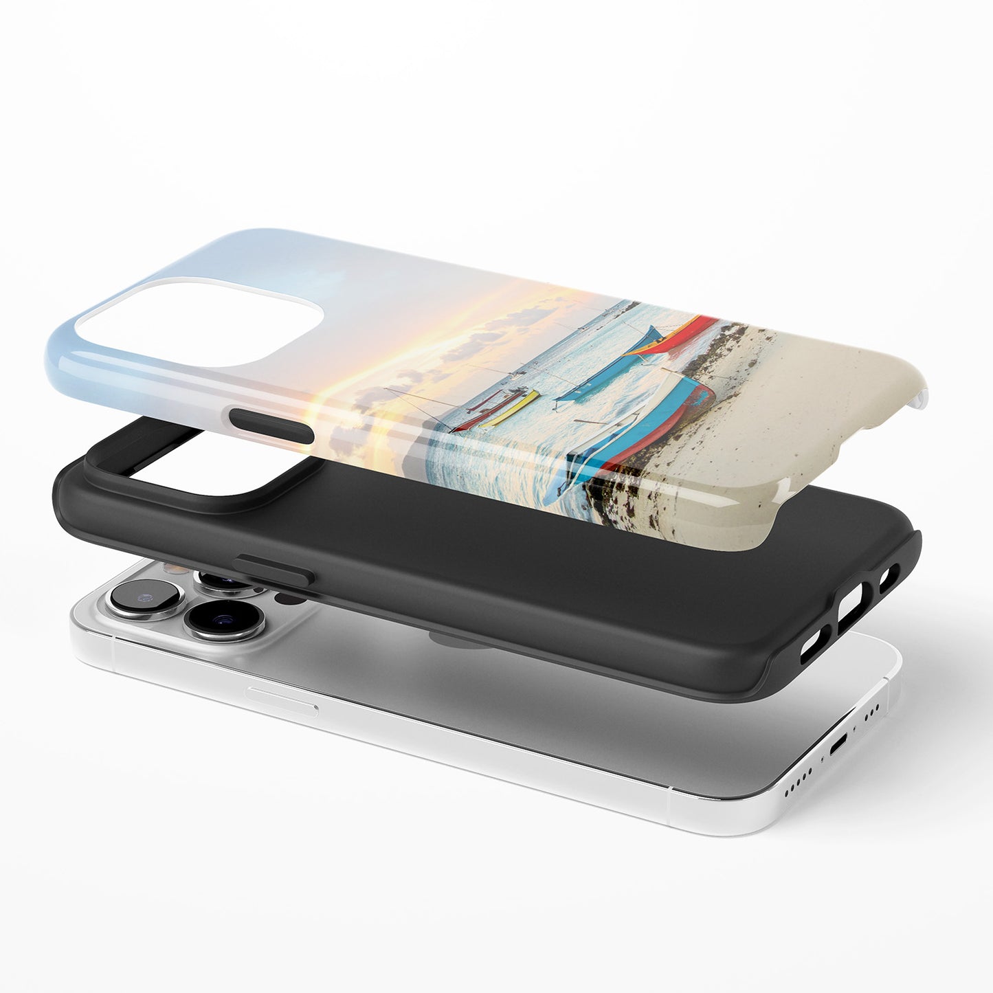 Boats at Sunset Pattern Phone Case