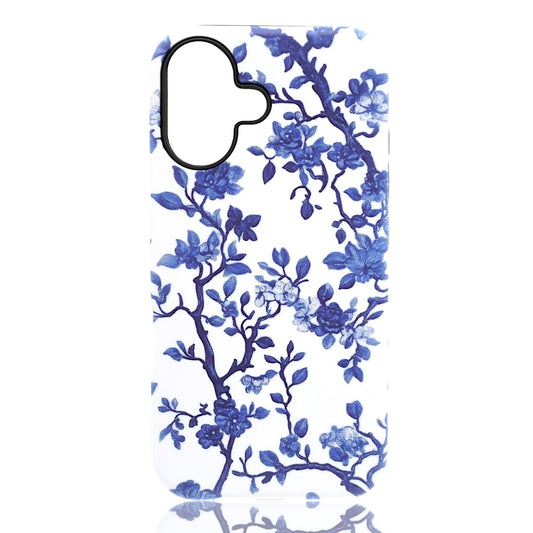 Blue Willow Bloom chinoiserie blue floral botanical phone case with porcelain‑inspired artwork