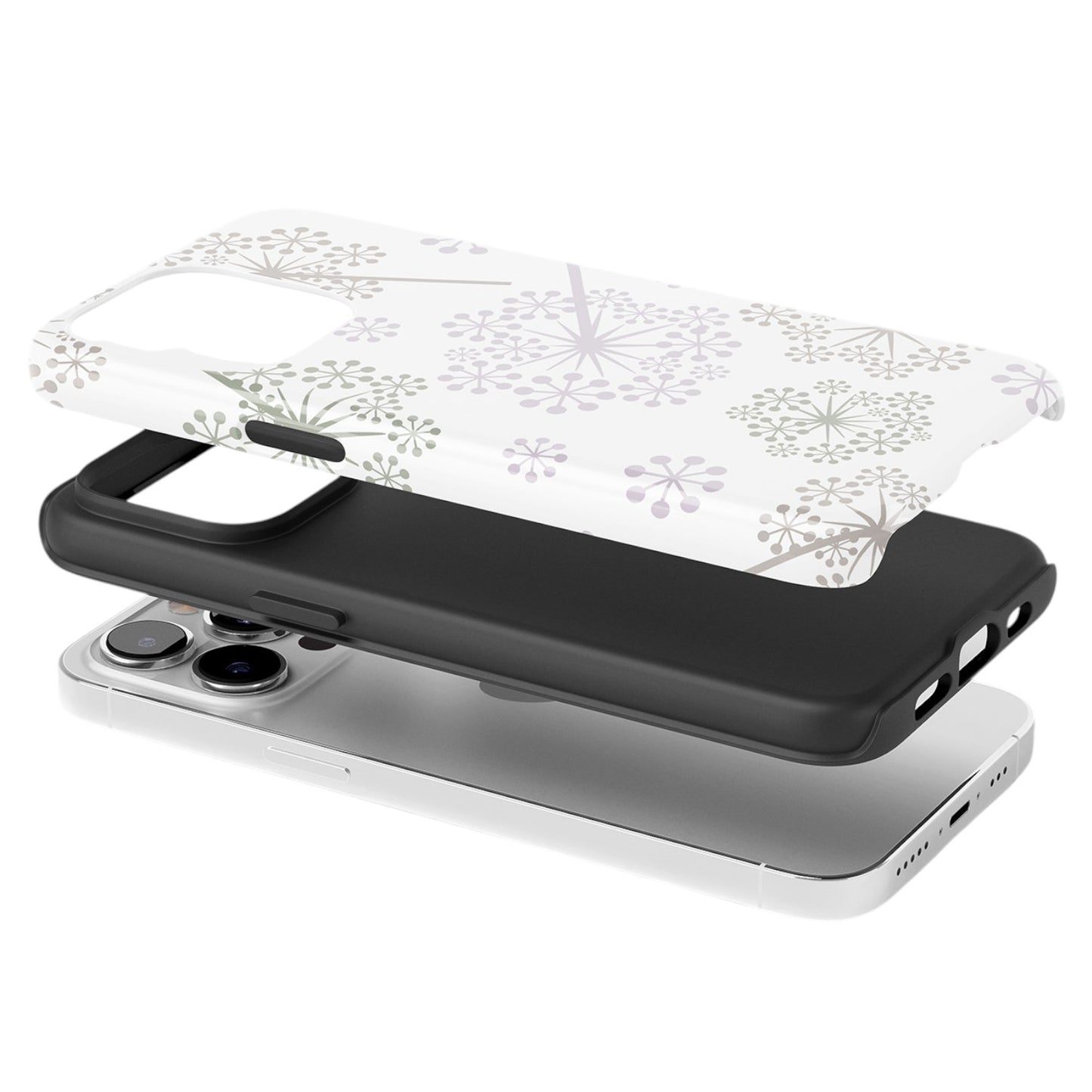 Pastel Dandelion Burst Pattern Phone Case