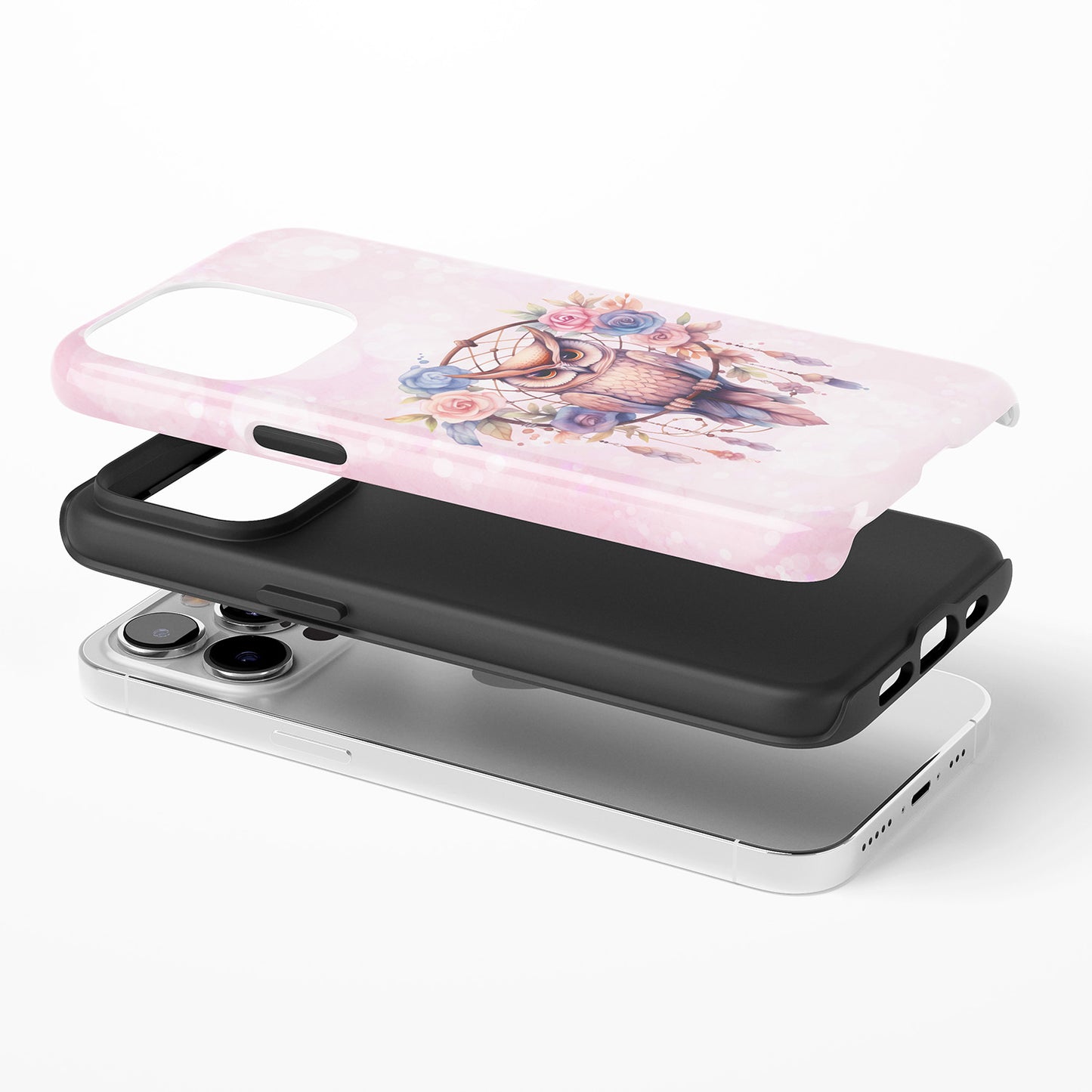 Owl Floral Dreamcatcher Art Phone Case