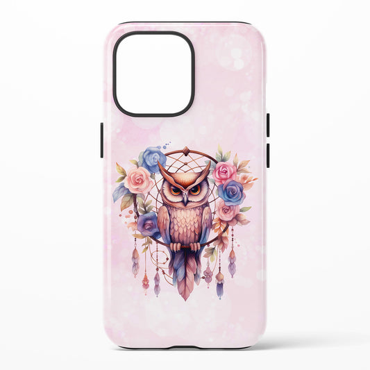 Owl Floral Dreamcatcher Art Phone Case