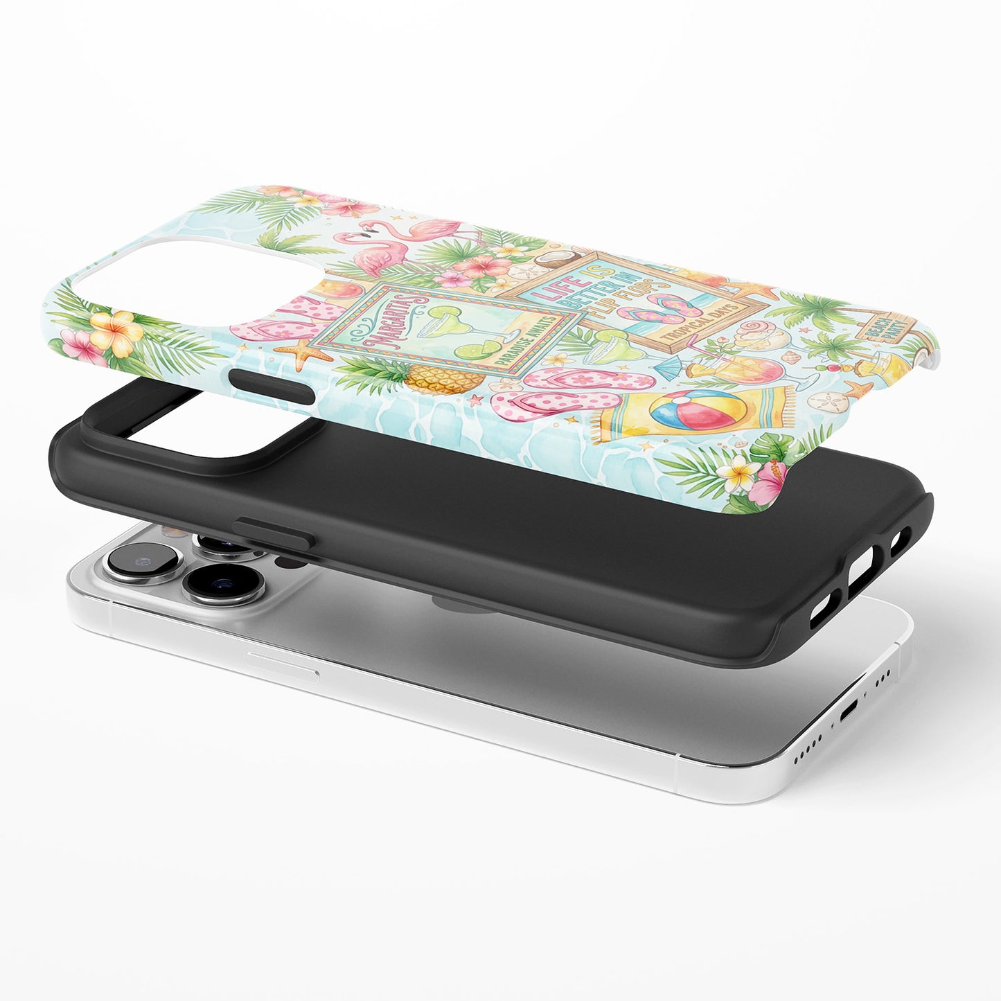 Tropical Beach Party Collage Phone Case