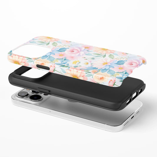 Pastel Garden Floral Pattern Phone Case