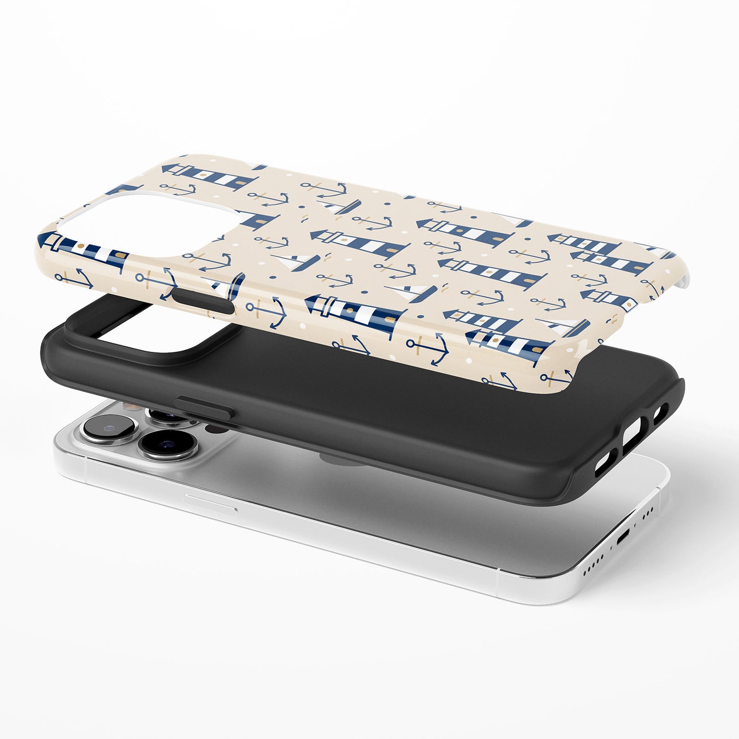 Nautical Lighthouses Pattern Phone Case