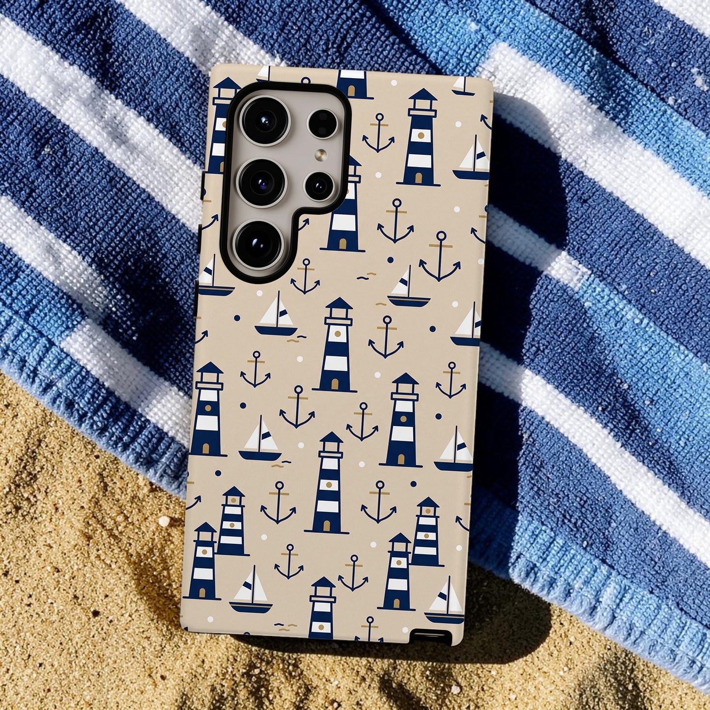Nautical Lighthouses Pattern Phone Case