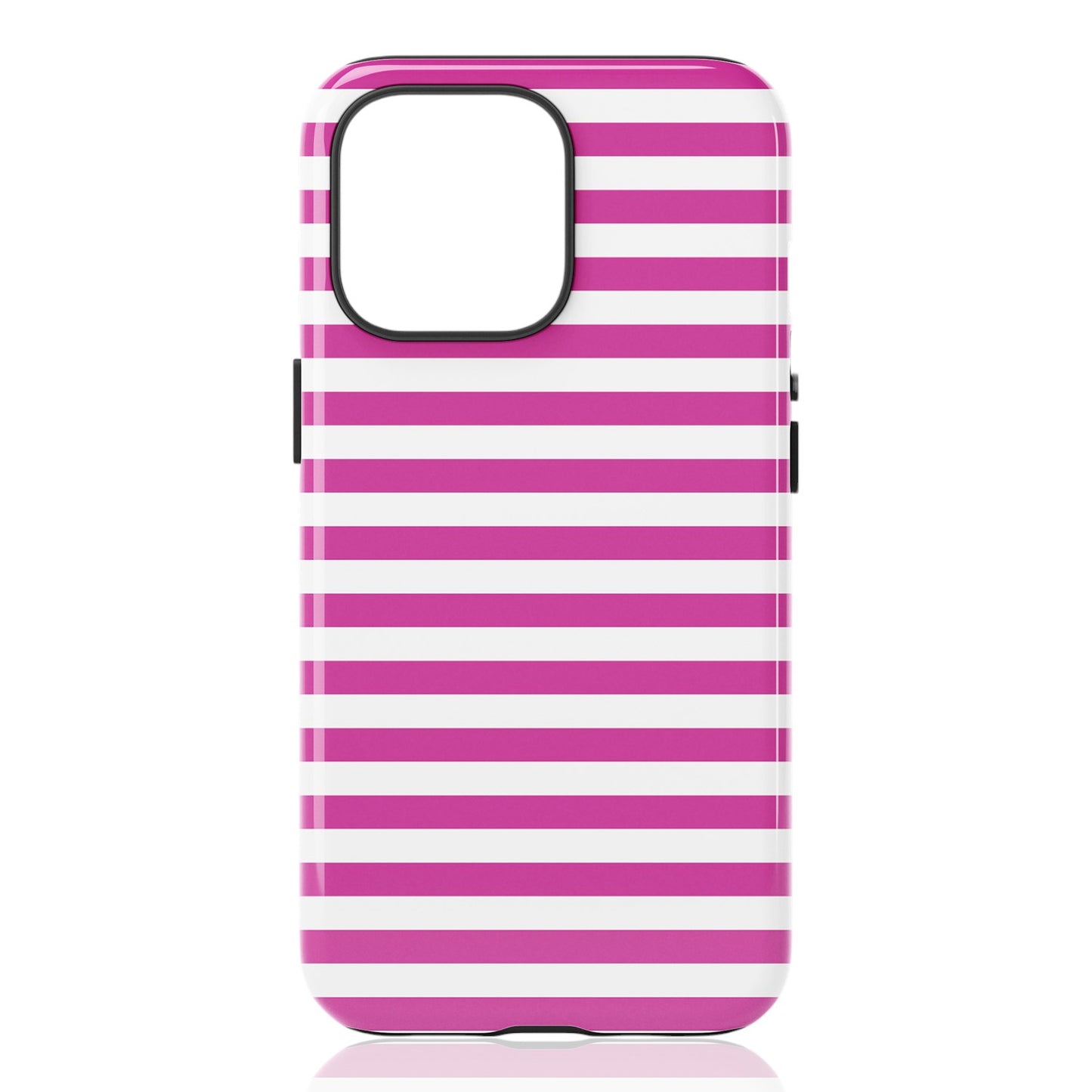 Pink White Stripe Pattern Phone Case