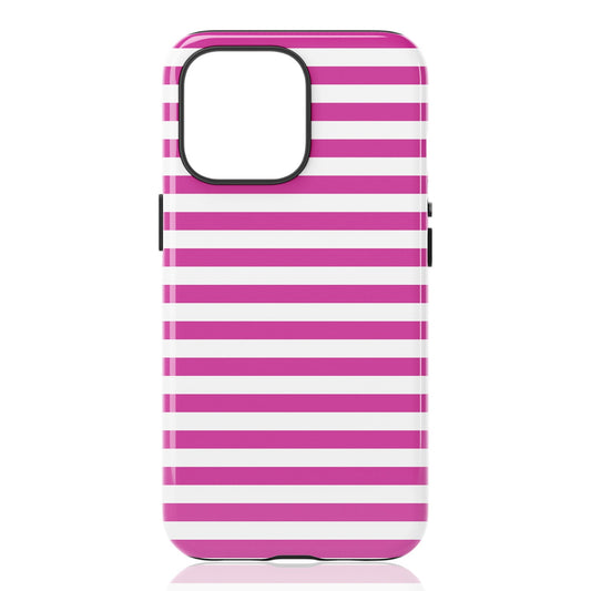 Pink White Stripe Pattern Phone Case