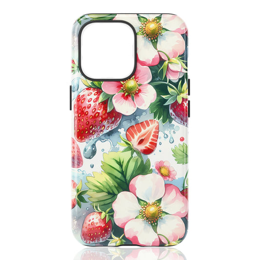 Strawberry Blossom Splash Phone Case