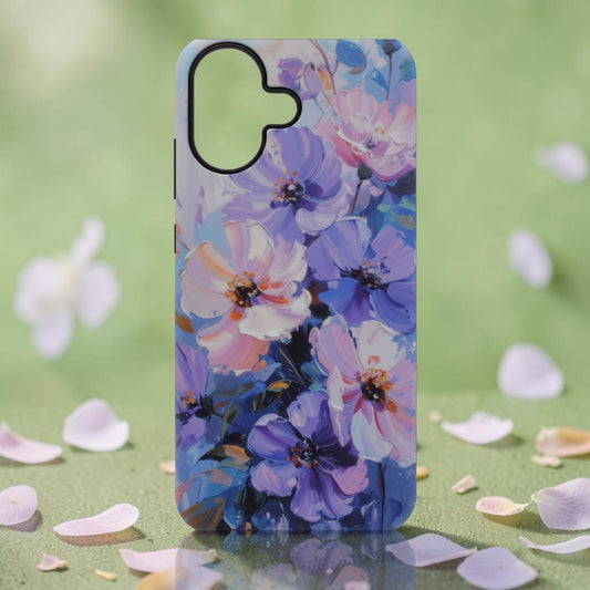 Violet Bloom Garden Floral Phone Case