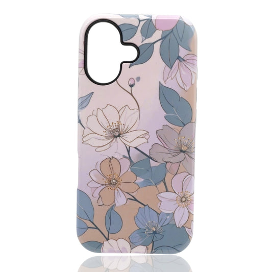 Pastel floral illustration phone case with soft botanical artwork