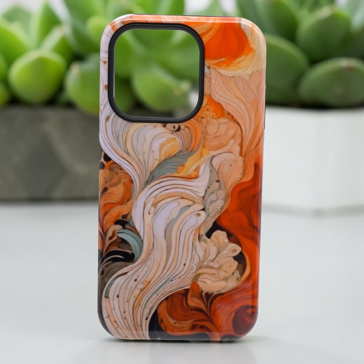 Sunset Marble Swirl Abstract Phone Case