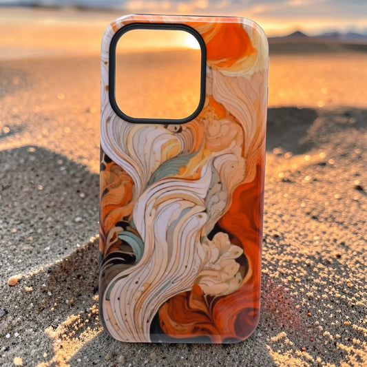 Sunset Marble Swirl Abstract Phone Case