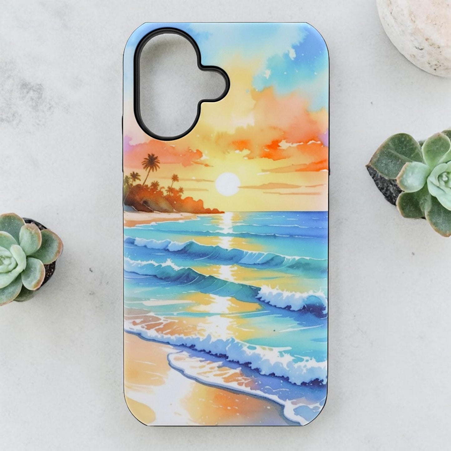 Tropical Sunset Shore Beach Phone Case